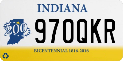 IN license plate 970QKR