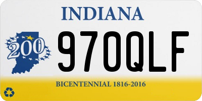 IN license plate 970QLF
