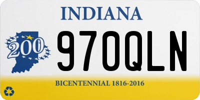 IN license plate 970QLN