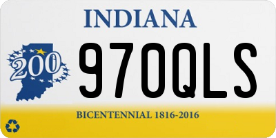 IN license plate 970QLS