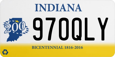 IN license plate 970QLY