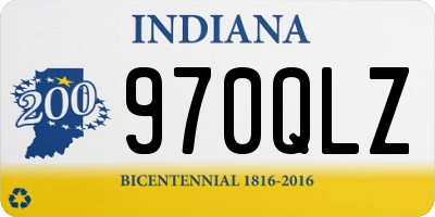 IN license plate 970QLZ