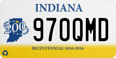IN license plate 970QMD
