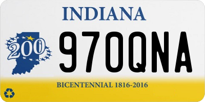 IN license plate 970QNA