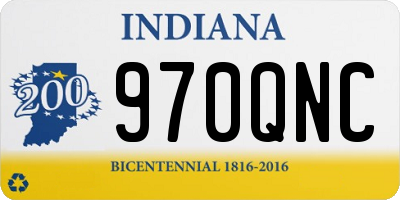 IN license plate 970QNC