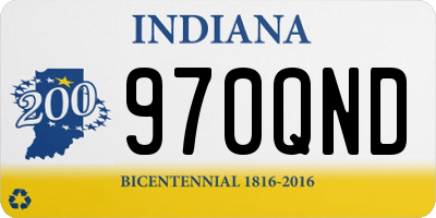 IN license plate 970QND