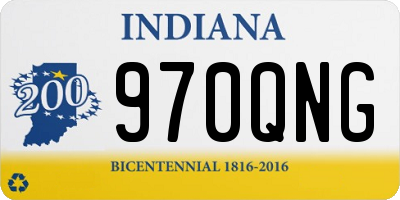 IN license plate 970QNG