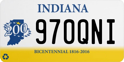 IN license plate 970QNI