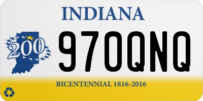 IN license plate 970QNQ