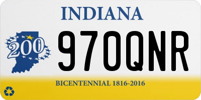 IN license plate 970QNR