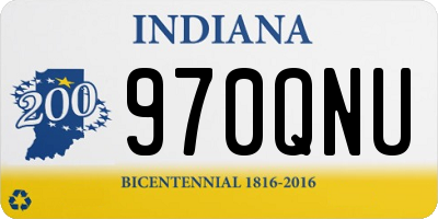IN license plate 970QNU