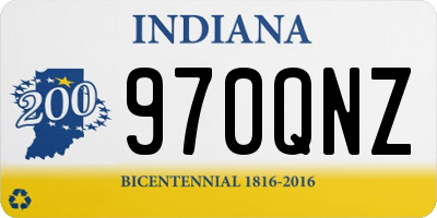 IN license plate 970QNZ
