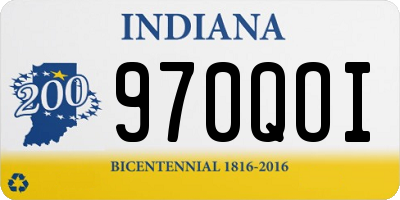 IN license plate 970QOI