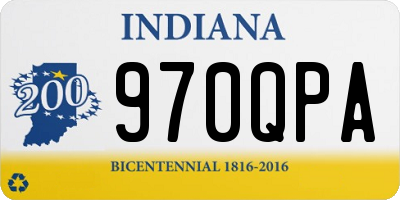 IN license plate 970QPA