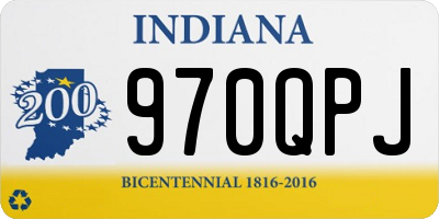 IN license plate 970QPJ