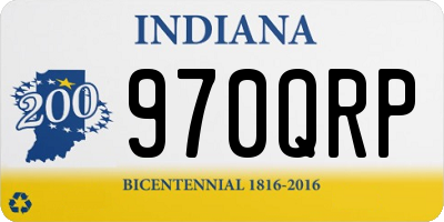 IN license plate 970QRP