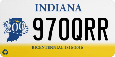 IN license plate 970QRR