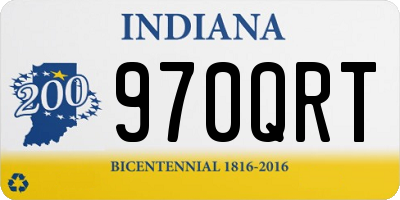 IN license plate 970QRT
