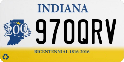 IN license plate 970QRV