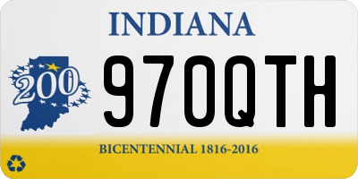 IN license plate 970QTH