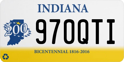 IN license plate 970QTI