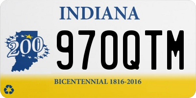 IN license plate 970QTM