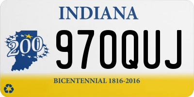 IN license plate 970QUJ