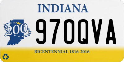 IN license plate 970QVA
