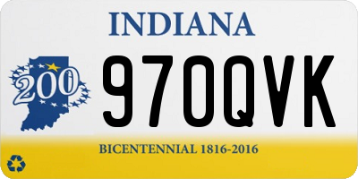 IN license plate 970QVK