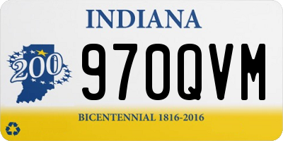 IN license plate 970QVM