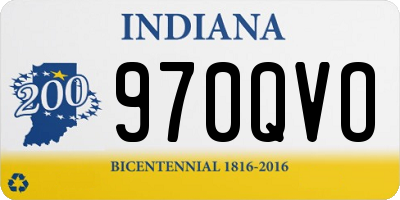 IN license plate 970QVO