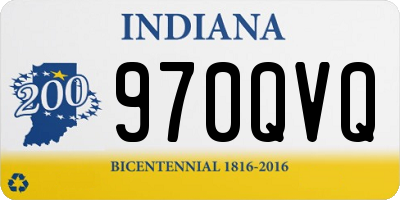 IN license plate 970QVQ