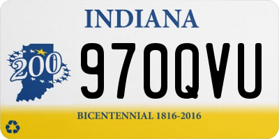 IN license plate 970QVU