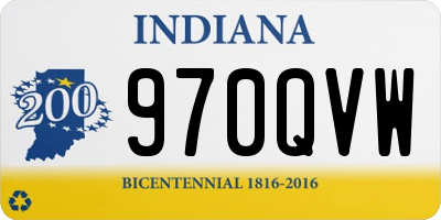 IN license plate 970QVW