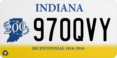 IN license plate 970QVY