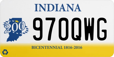 IN license plate 970QWG