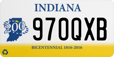 IN license plate 970QXB