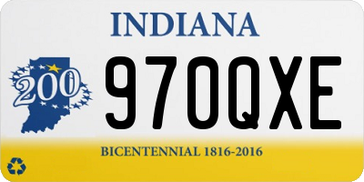 IN license plate 970QXE