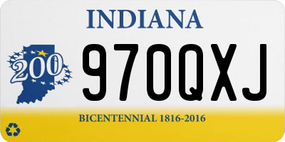 IN license plate 970QXJ