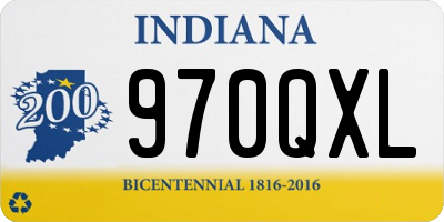 IN license plate 970QXL