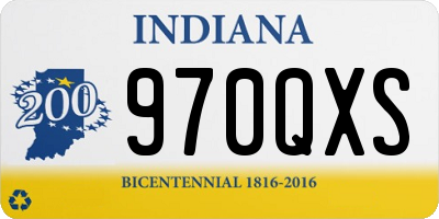 IN license plate 970QXS
