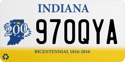 IN license plate 970QYA