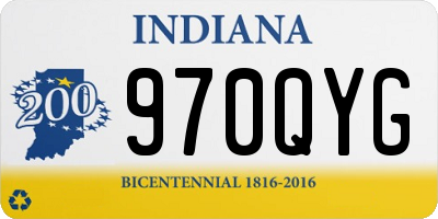 IN license plate 970QYG
