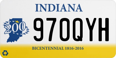IN license plate 970QYH