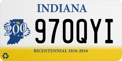 IN license plate 970QYI