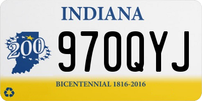 IN license plate 970QYJ
