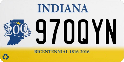 IN license plate 970QYN