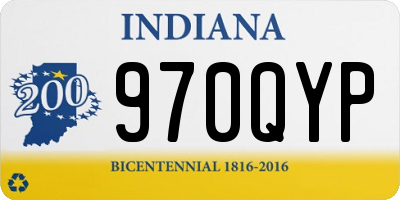 IN license plate 970QYP