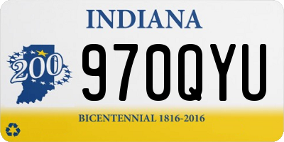 IN license plate 970QYU