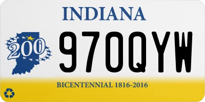 IN license plate 970QYW